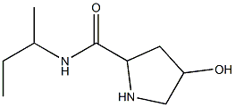 N-(butan-2-yl)-4-hydroxypyrrolidine-2-carboxamide 结构式