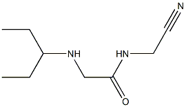 N-(cyanomethyl)-2-(pentan-3-ylamino)acetamide 结构式