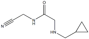 N-(cyanomethyl)-2-[(cyclopropylmethyl)amino]acetamide 结构式