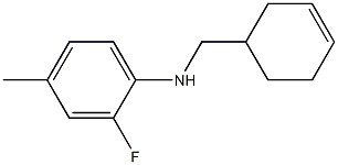 N-(cyclohex-3-en-1-ylmethyl)-2-fluoro-4-methylaniline 结构式