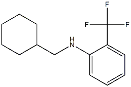 N-(cyclohexylmethyl)-2-(trifluoromethyl)aniline 结构式