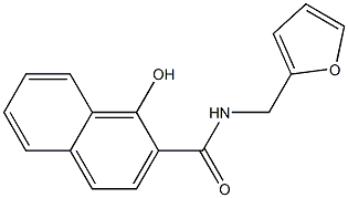 N-(furan-2-ylmethyl)-1-hydroxynaphthalene-2-carboxamide 结构式