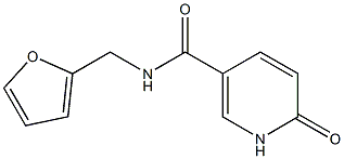 N-(furan-2-ylmethyl)-6-oxo-1,6-dihydropyridine-3-carboxamide 结构式