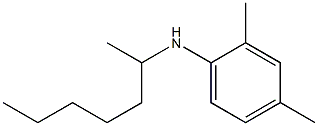 N-(heptan-2-yl)-2,4-dimethylaniline 结构式