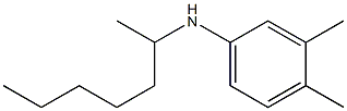 N-(heptan-2-yl)-3,4-dimethylaniline 结构式