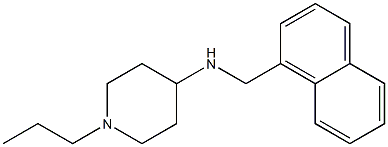 N-(naphthalen-1-ylmethyl)-1-propylpiperidin-4-amine 结构式