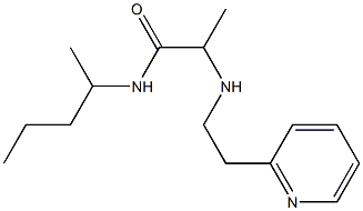 N-(pentan-2-yl)-2-{[2-(pyridin-2-yl)ethyl]amino}propanamide 结构式