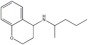 N-(pentan-2-yl)-3,4-dihydro-2H-1-benzopyran-4-amine 结构式