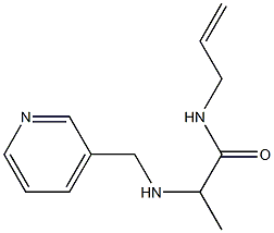 N-(prop-2-en-1-yl)-2-[(pyridin-3-ylmethyl)amino]propanamide 结构式