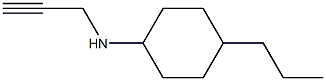 N-(prop-2-yn-1-yl)-4-propylcyclohexan-1-amine 结构式