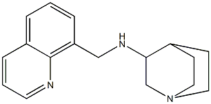 N-(quinolin-8-ylmethyl)-1-azabicyclo[2.2.2]octan-3-amine 结构式