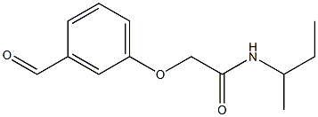 N-(sec-butyl)-2-(3-formylphenoxy)acetamide 结构式