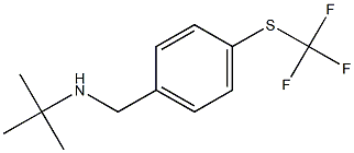 N-(tert-butyl)-N-{4-[(trifluoromethyl)thio]benzyl}amine 结构式