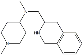 N,1-dimethyl-N-(1,2,3,4-tetrahydroisoquinolin-3-ylmethyl)piperidin-4-amine 结构式