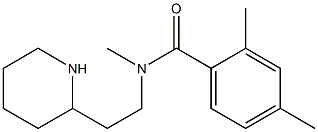 N,2,4-trimethyl-N-[2-(piperidin-2-yl)ethyl]benzamide 结构式