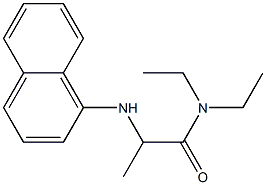 N,N-diethyl-2-(naphthalen-1-ylamino)propanamide 结构式