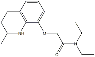 N,N-diethyl-2-[(2-methyl-1,2,3,4-tetrahydroquinolin-8-yl)oxy]acetamide 结构式