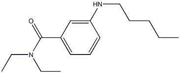 N,N-diethyl-3-(pentylamino)benzamide 结构式