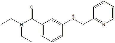 N,N-diethyl-3-[(pyridin-2-ylmethyl)amino]benzamide 结构式