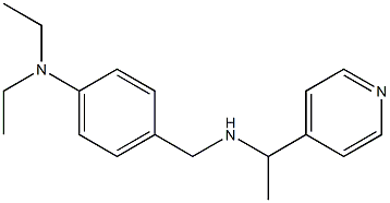 N,N-diethyl-4-({[1-(pyridin-4-yl)ethyl]amino}methyl)aniline 结构式