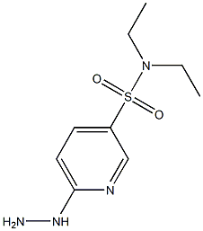 N,N-diethyl-6-hydrazinylpyridine-3-sulfonamide 结构式