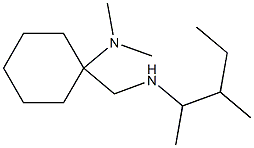 N,N-dimethyl-1-{[(3-methylpentan-2-yl)amino]methyl}cyclohexan-1-amine 结构式