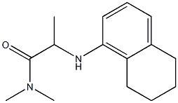 N,N-dimethyl-2-(5,6,7,8-tetrahydronaphthalen-1-ylamino)propanamide 结构式