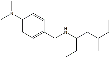 N,N-dimethyl-4-{[(5-methylheptan-3-yl)amino]methyl}aniline 结构式