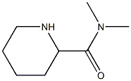 N,N-dimethylpiperidine-2-carboxamide 结构式