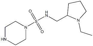 N-[(1-ethylpyrrolidin-2-yl)methyl]piperazine-1-sulfonamide 结构式