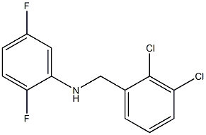 N-[(2,3-dichlorophenyl)methyl]-2,5-difluoroaniline 结构式