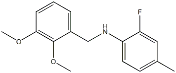 N-[(2,3-dimethoxyphenyl)methyl]-2-fluoro-4-methylaniline 结构式