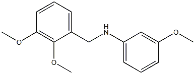 N-[(2,3-dimethoxyphenyl)methyl]-3-methoxyaniline 结构式