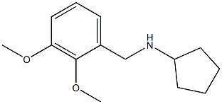 N-[(2,3-dimethoxyphenyl)methyl]cyclopentanamine 结构式