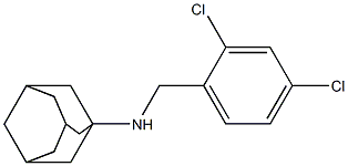 N-[(2,4-dichlorophenyl)methyl]adamantan-1-amine 结构式