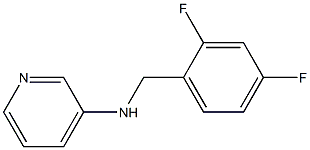 N-[(2,4-difluorophenyl)methyl]pyridin-3-amine 结构式