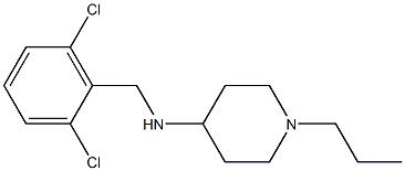 N-[(2,6-dichlorophenyl)methyl]-1-propylpiperidin-4-amine 结构式