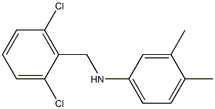 N-[(2,6-dichlorophenyl)methyl]-3,4-dimethylaniline 结构式