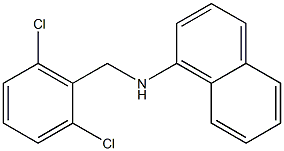 N-[(2,6-dichlorophenyl)methyl]naphthalen-1-amine 结构式