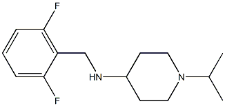 N-[(2,6-difluorophenyl)methyl]-1-(propan-2-yl)piperidin-4-amine 结构式