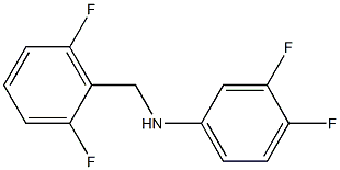 N-[(2,6-difluorophenyl)methyl]-3,4-difluoroaniline 结构式