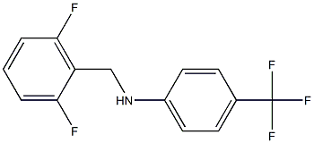 N-[(2,6-difluorophenyl)methyl]-4-(trifluoromethyl)aniline 结构式