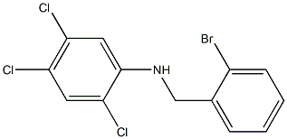 N-[(2-bromophenyl)methyl]-2,4,5-trichloroaniline 结构式