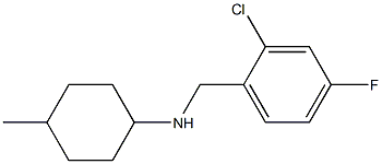 N-[(2-chloro-4-fluorophenyl)methyl]-4-methylcyclohexan-1-amine 结构式