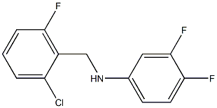 N-[(2-chloro-6-fluorophenyl)methyl]-3,4-difluoroaniline 结构式