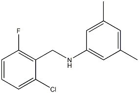 N-[(2-chloro-6-fluorophenyl)methyl]-3,5-dimethylaniline 结构式