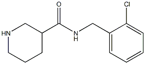 N-[(2-chlorophenyl)methyl]piperidine-3-carboxamide 结构式