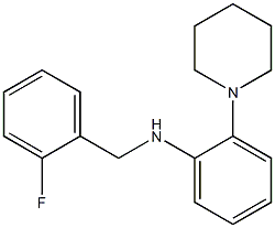 N-[(2-fluorophenyl)methyl]-2-(piperidin-1-yl)aniline 结构式