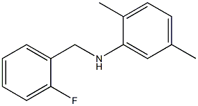 N-[(2-fluorophenyl)methyl]-2,5-dimethylaniline 结构式