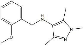 N-[(2-methoxyphenyl)methyl]-1,3,5-trimethyl-1H-pyrazol-4-amine 结构式